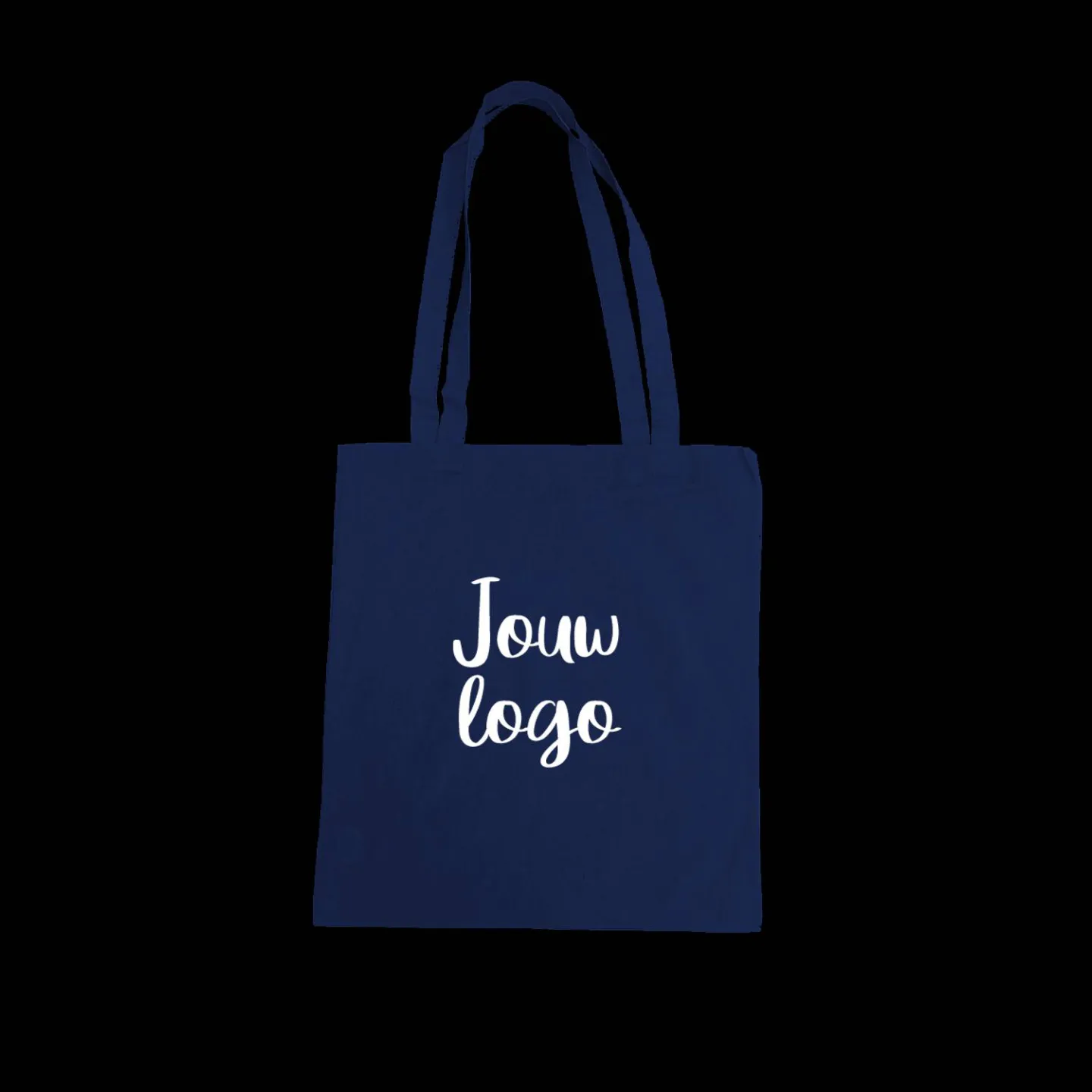 katoenen tas bedrukken donkerblauw.