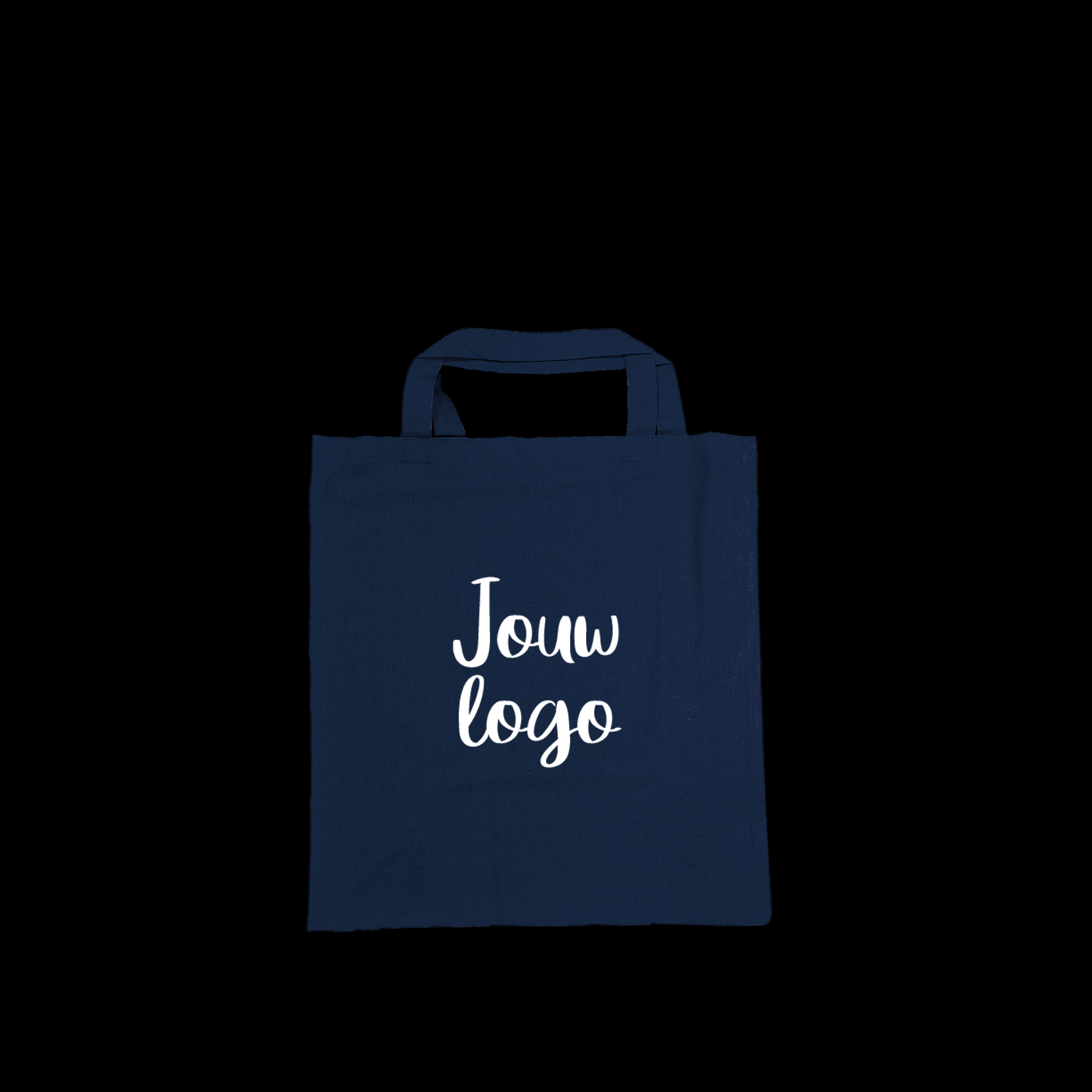 katoenen tas bedrukken donkerblauw