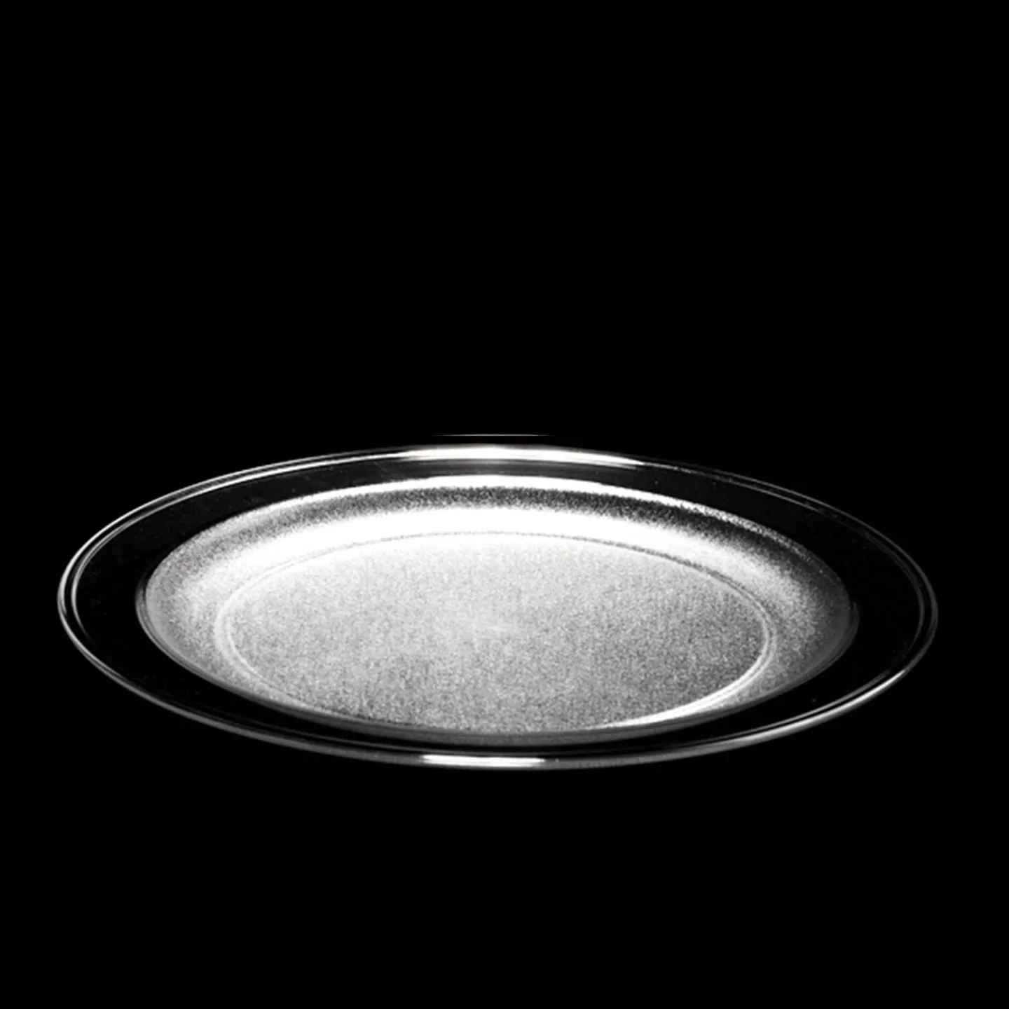 Kunststof bord 24cm transparant.