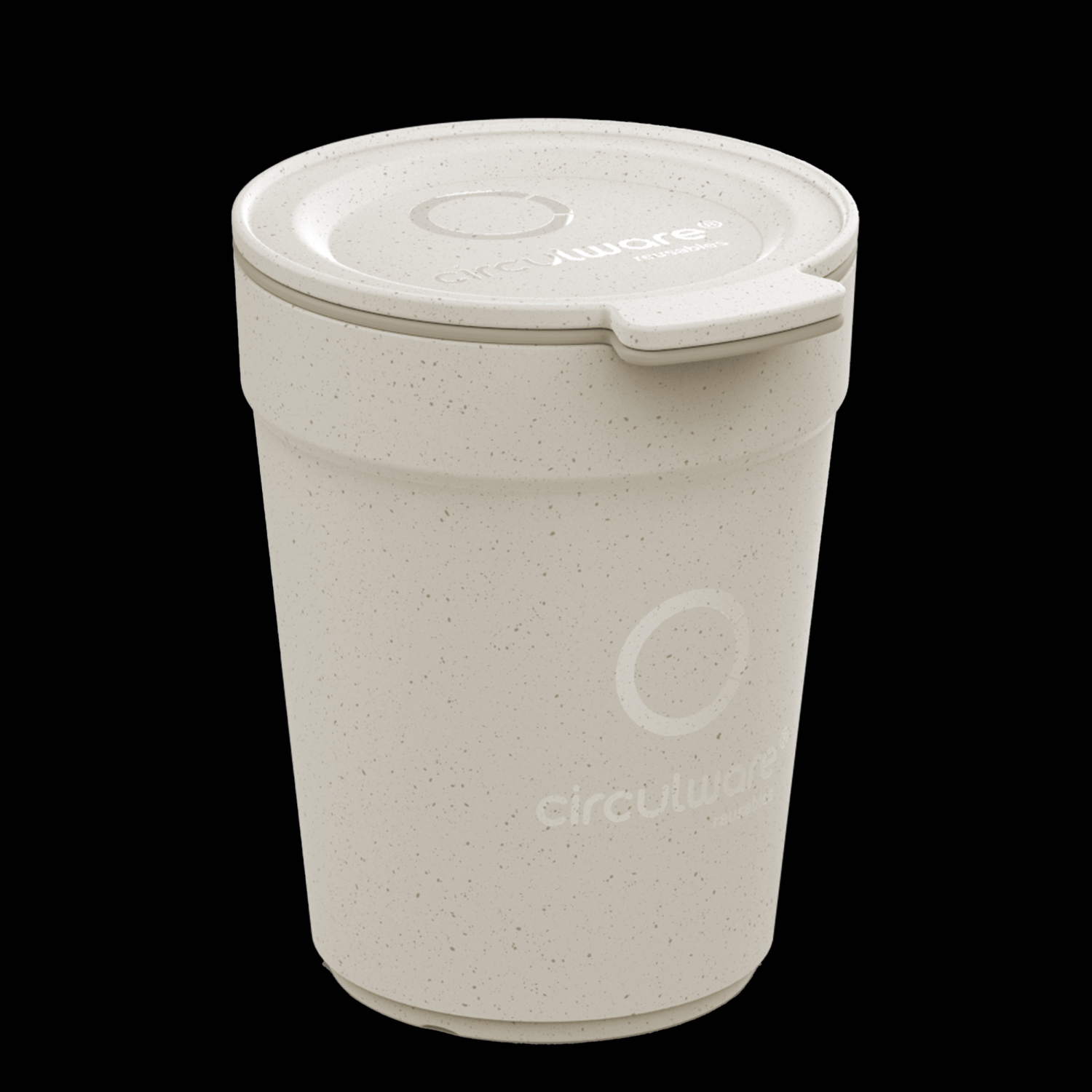 Goedkope koffiebeker Circulware 30cl Beige