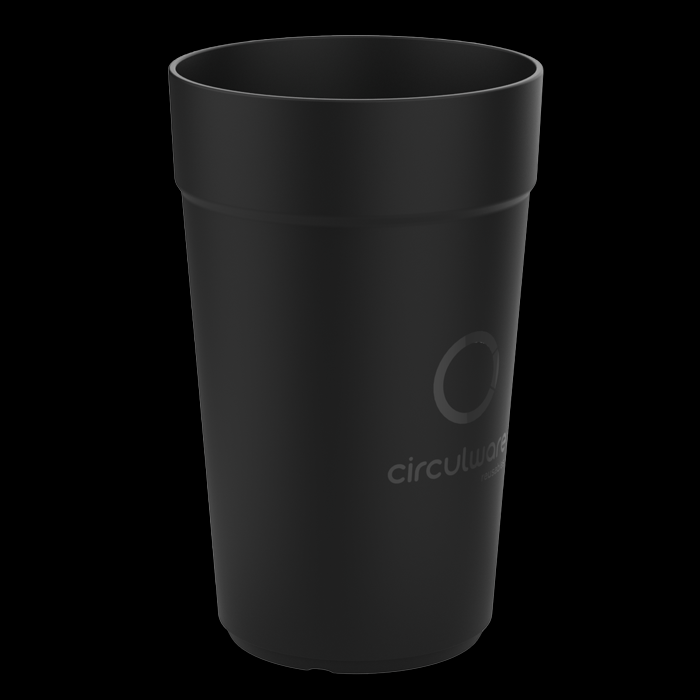 recyclebare koffiebeker 40cl circulware zwart