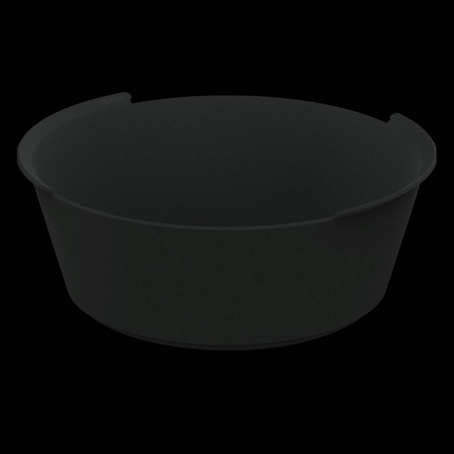 Kunststof bakje Circulware 1,2 liter Zwart