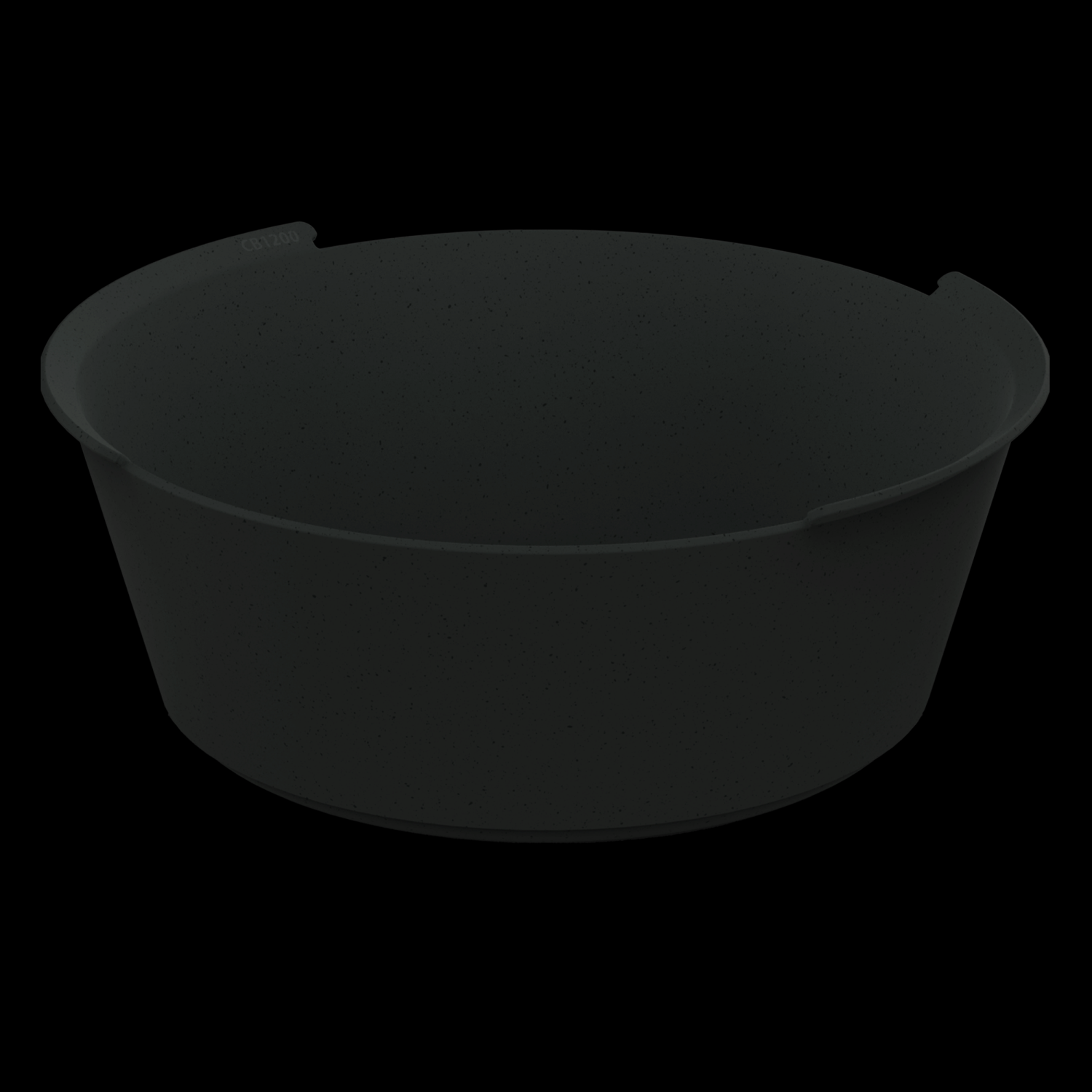 Kunststof bakje Circulware 1,2 liter Zwart