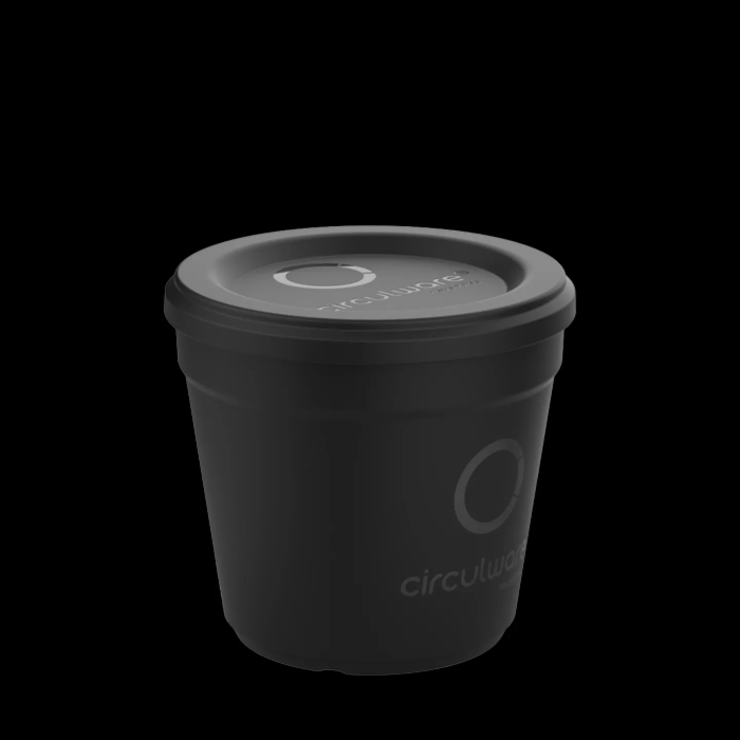 circulware koffiebeker in het zwart 20cl.