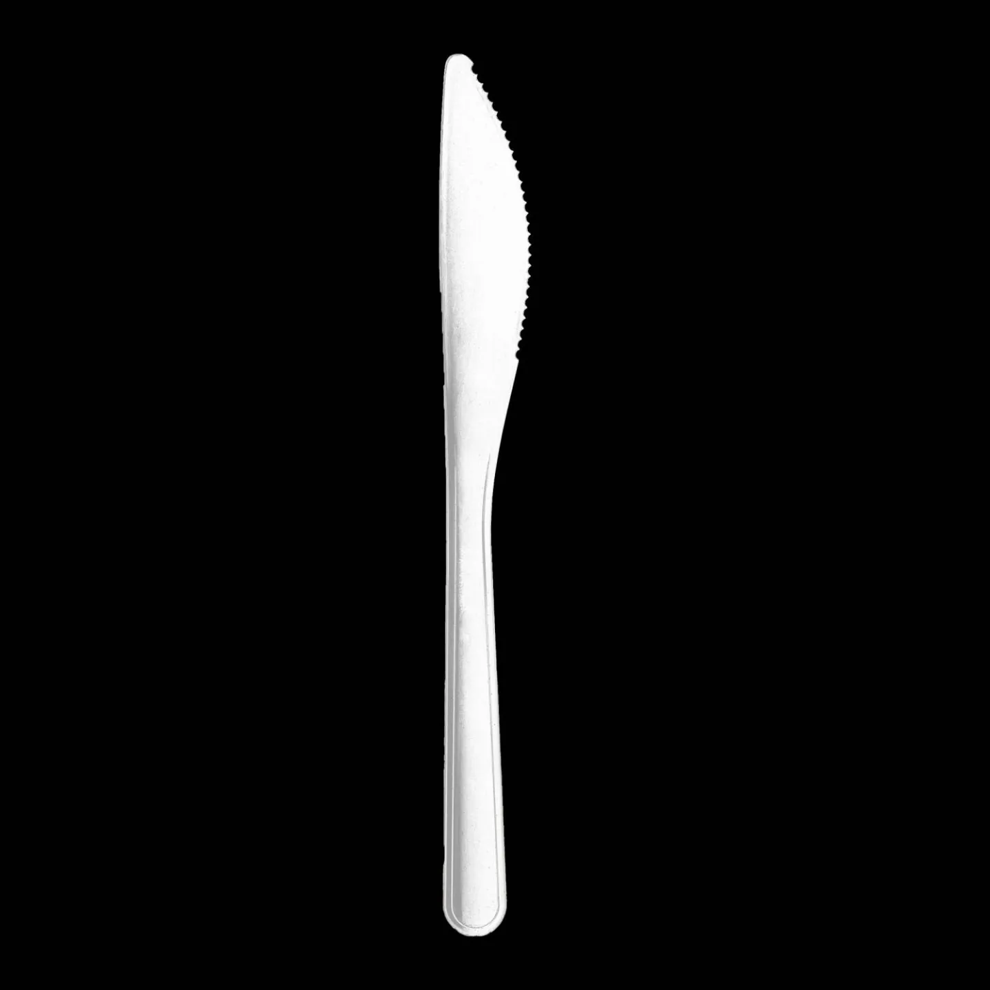Kunststof mes Circulware 18,5cm Wit 50 stuks.