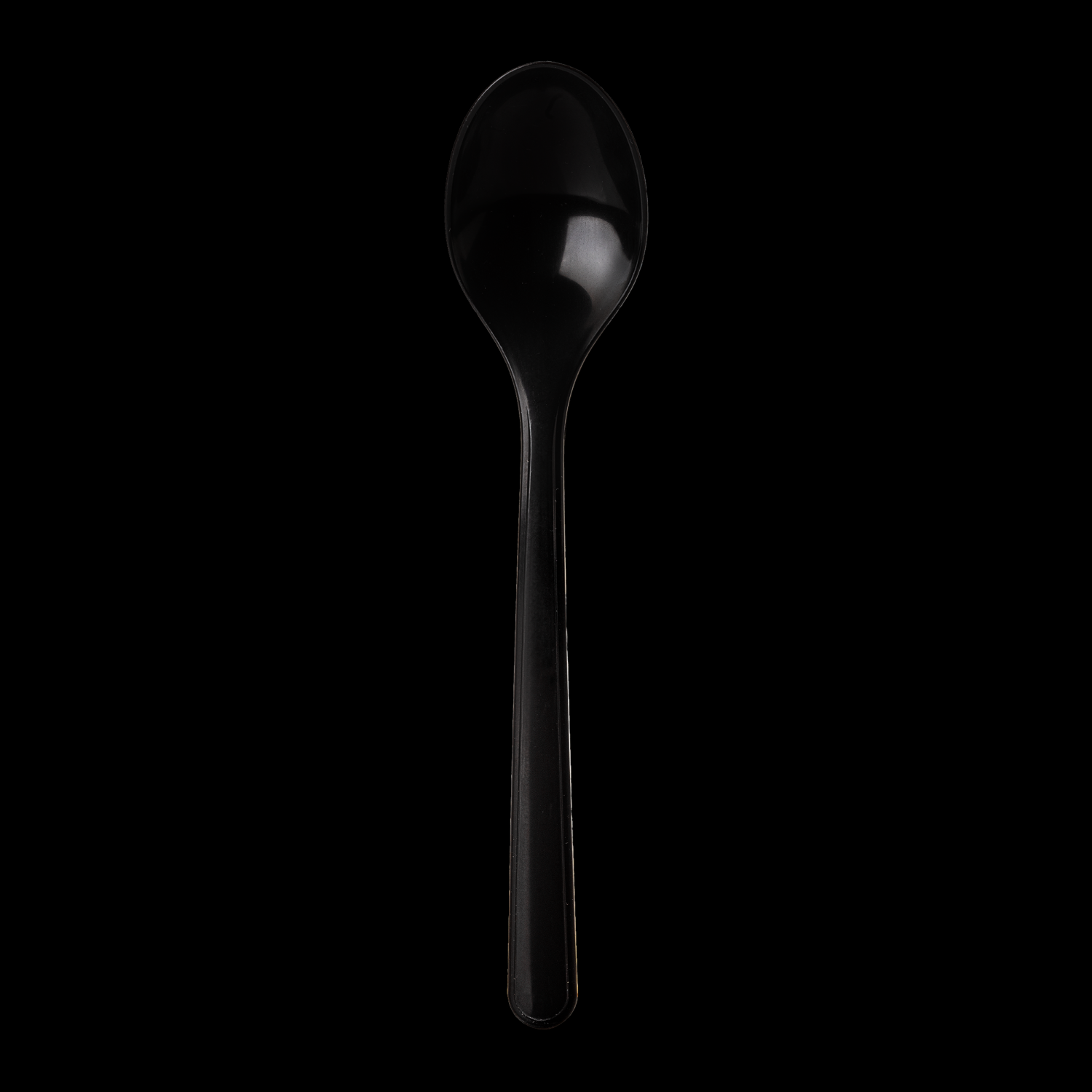 Kunststof lepel Circulware 18,5cm Zwart 50st