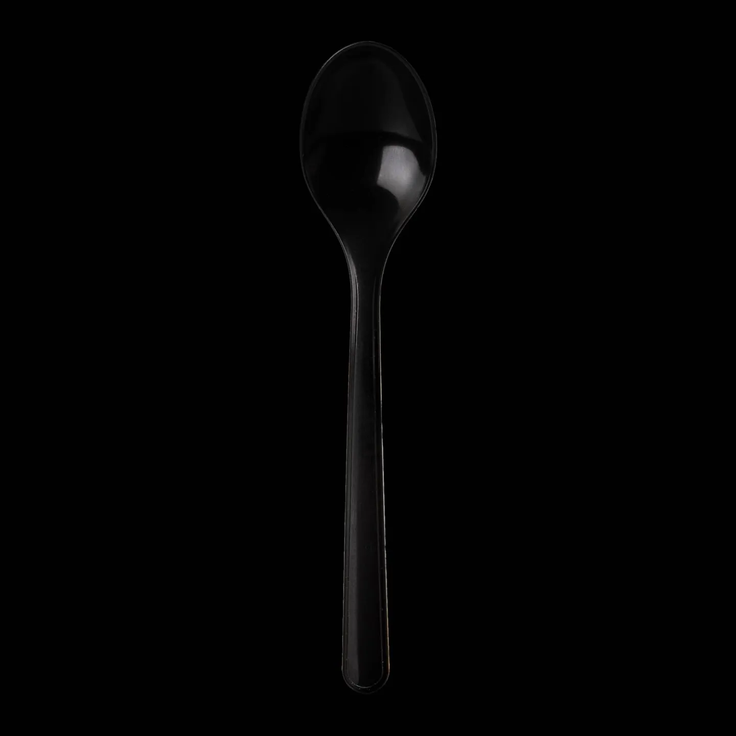 Kunststof lepel Circulware 18,5cm Zwart 50st.