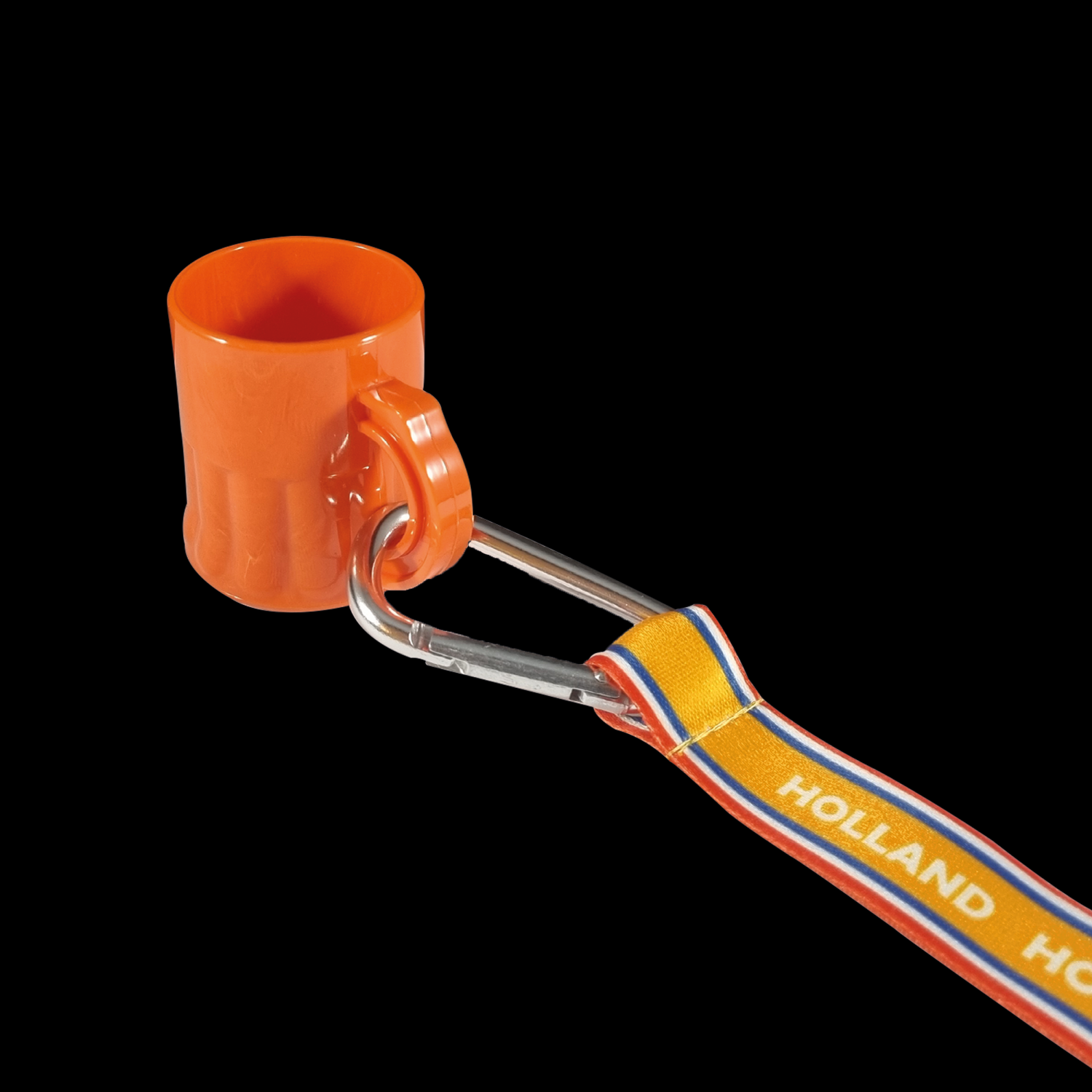 Goedkope keycord met shotglaasje Holland