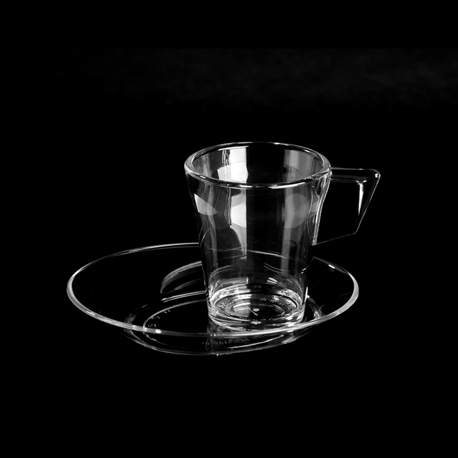 Kunststof espresso kopje 9cl Transparant