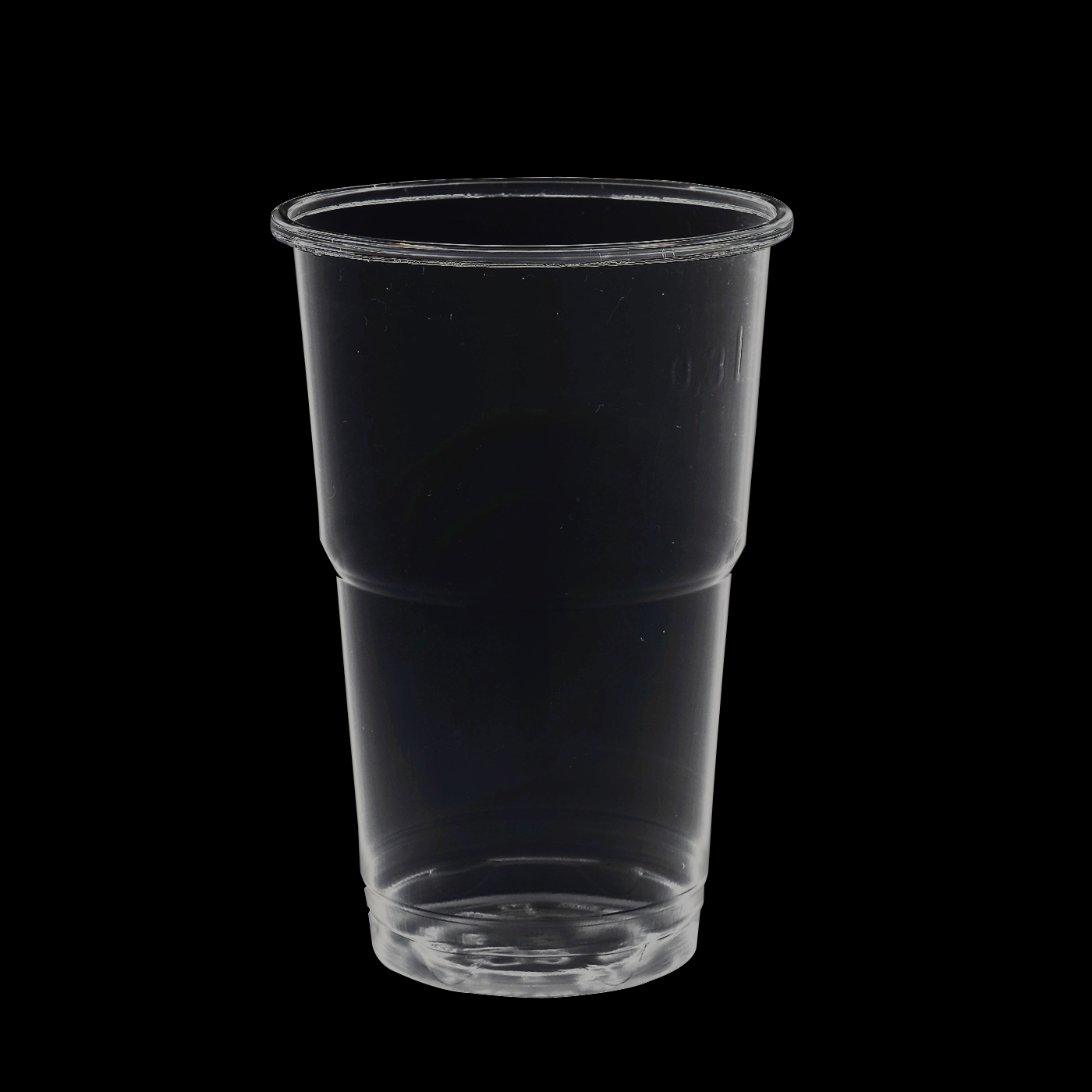 rPET bekers 30cl transparant
