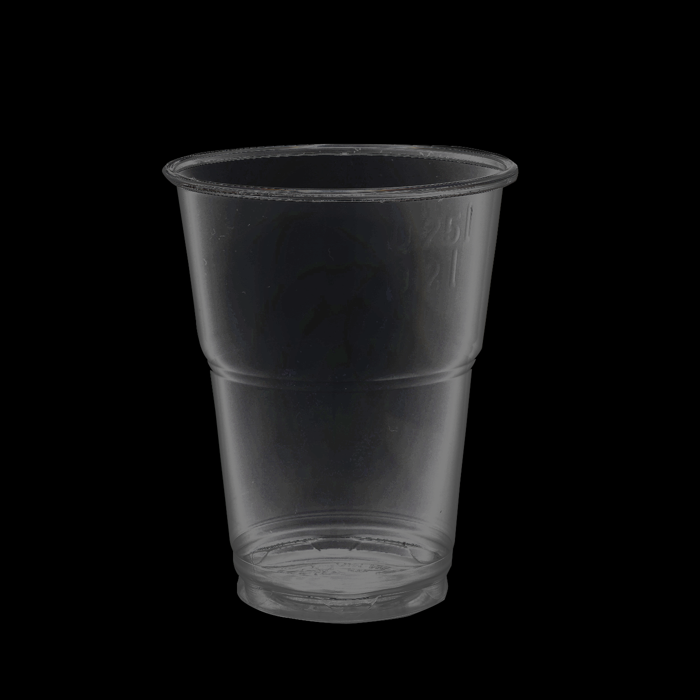 rPET bekers 20cl met kraag transparant kopen