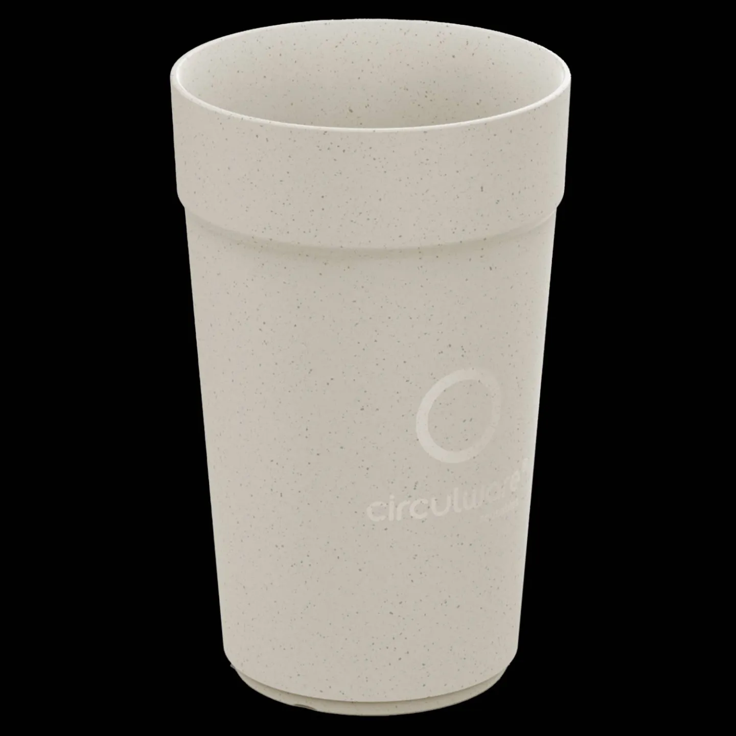 Kunststof koffiebeker Circulware 40cl Beige.