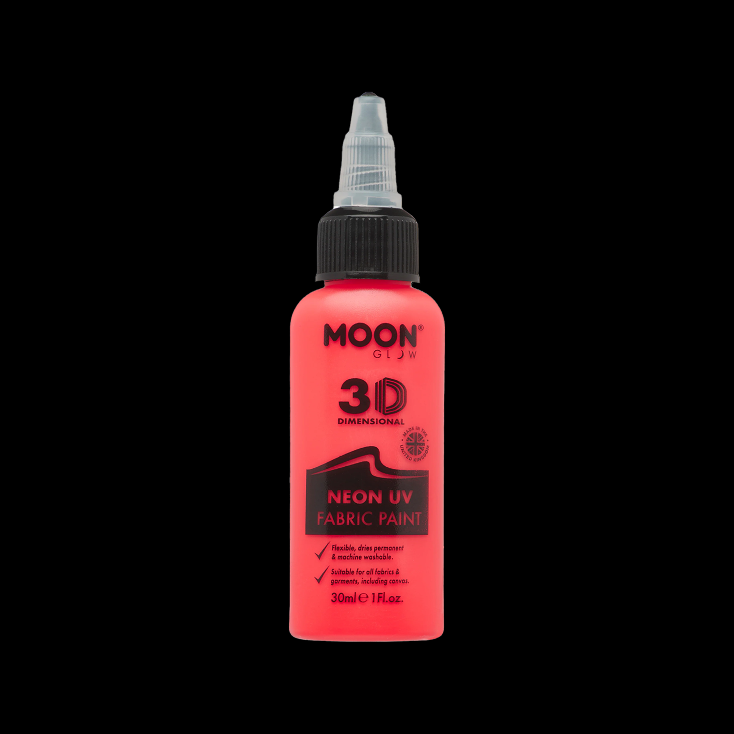 UV lichtgevende textiel verf 30ml Neon rood
