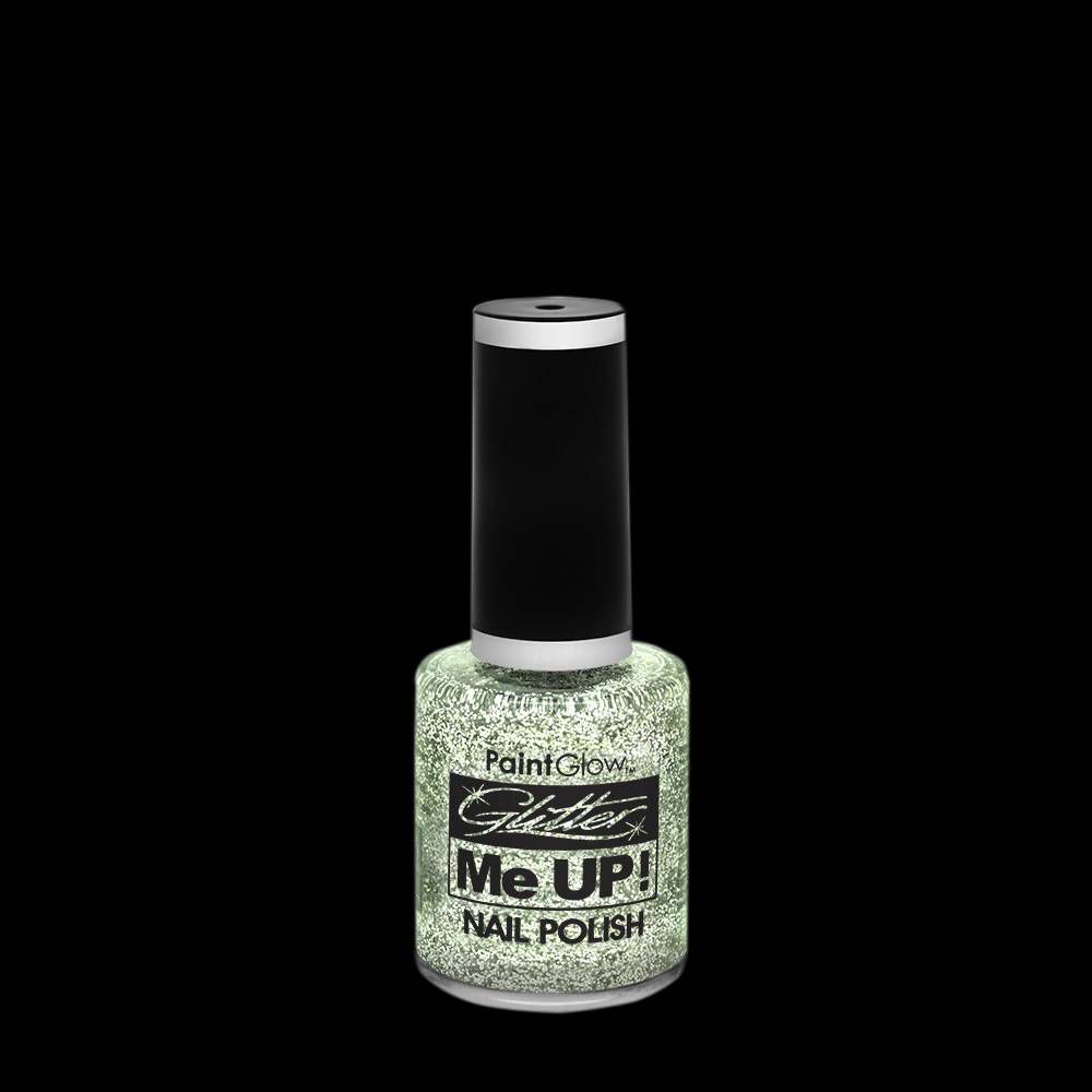 Glitter nagellak Wit