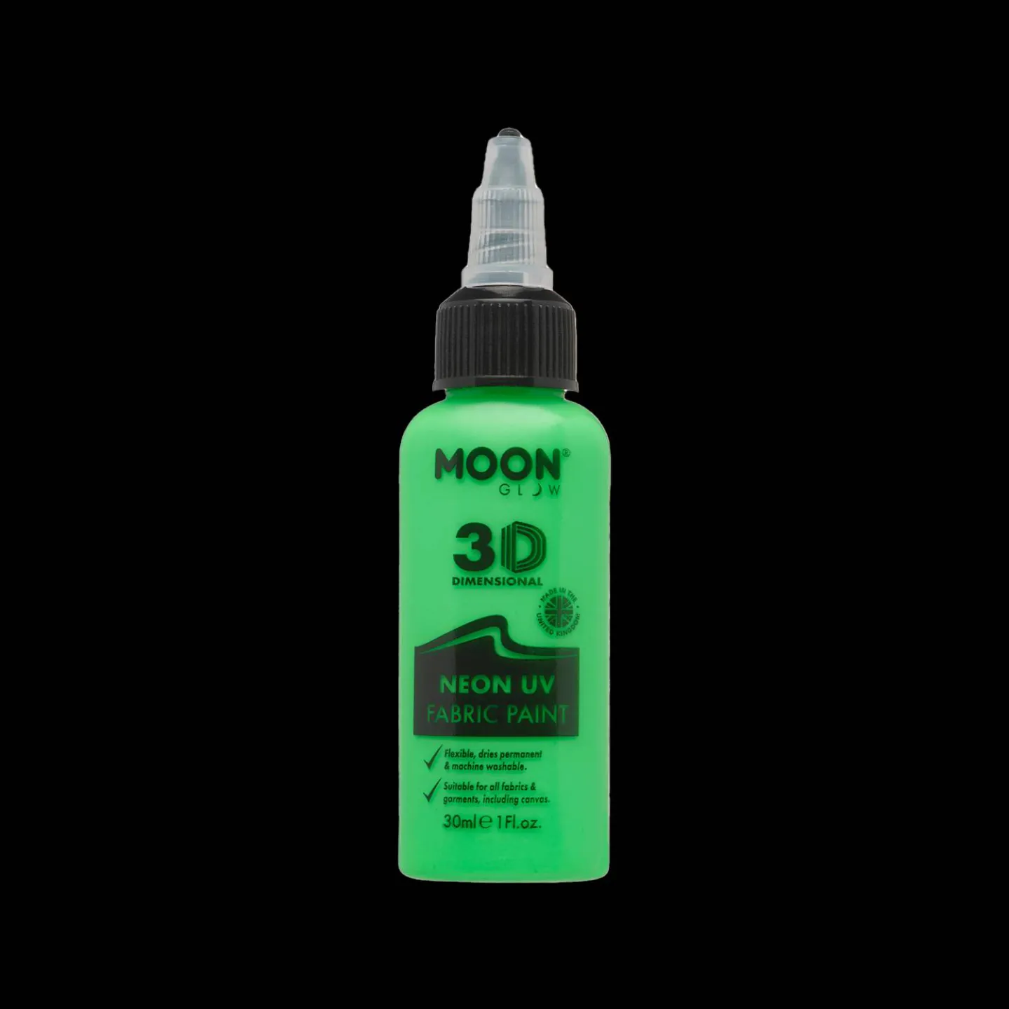 UV lichtgevende textiel verf 30ml Neon groen.