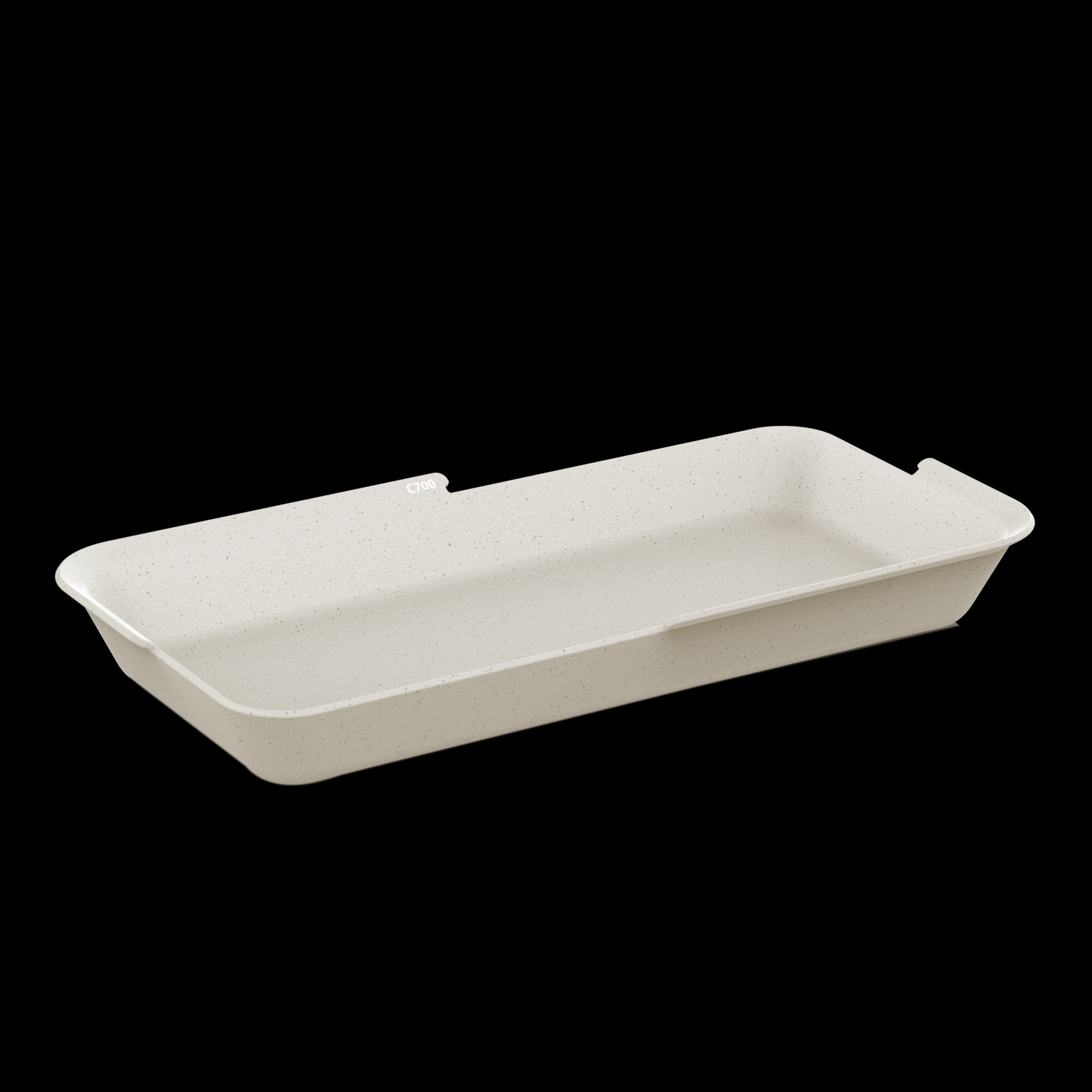Kunststof bakje Circulware 45cl Beige