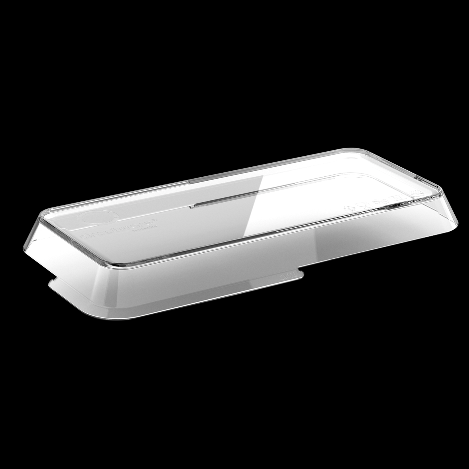 Kunststof bakjes deksel 45cl Transparant