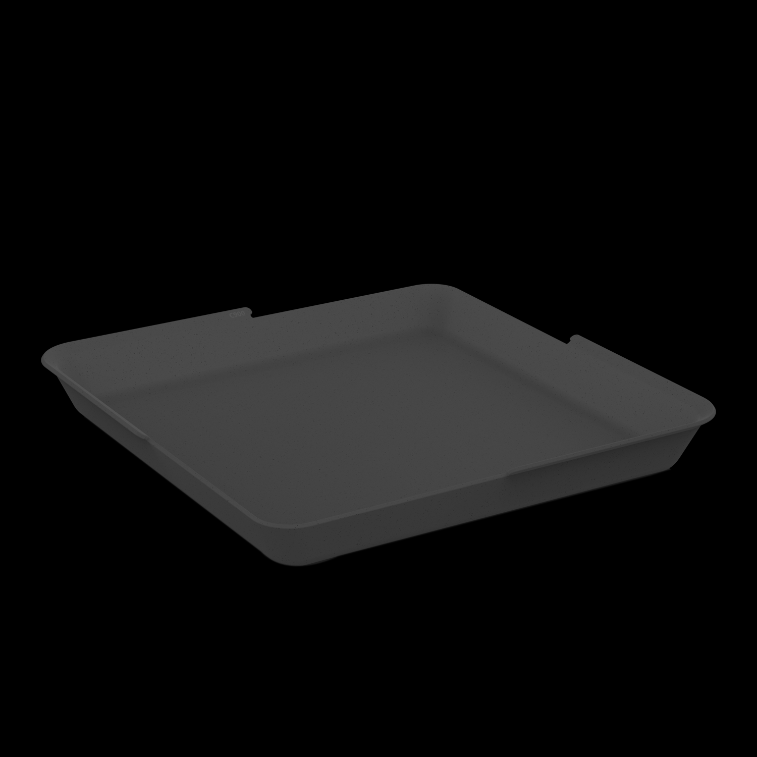 Kunststof bord 1-vak 100cl Zwart