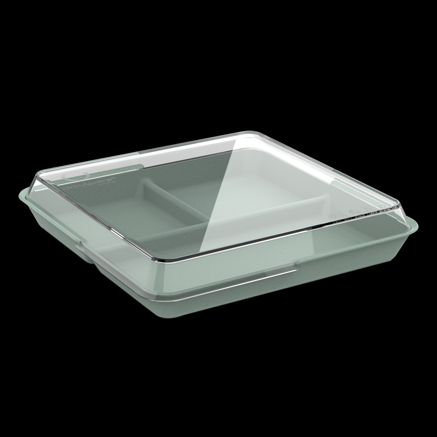 Kunststof bord 100cl 3-vaks Lichtgroen