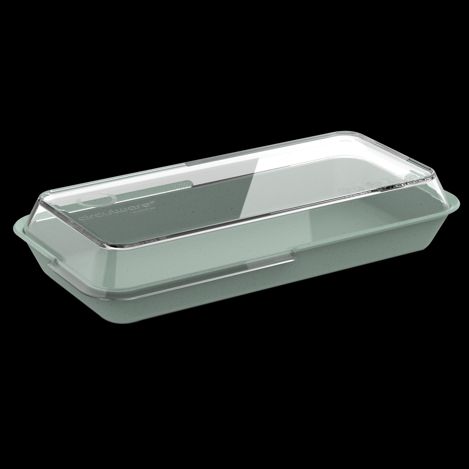 Kunststof bakje 45cl Circulware Lichtgroen