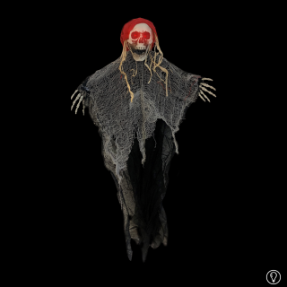 Halloween hangdecoratie skelet LED 100cm