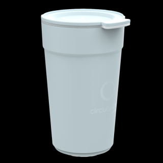 lichtblauwe recyclebare koffiebeker van 40cl