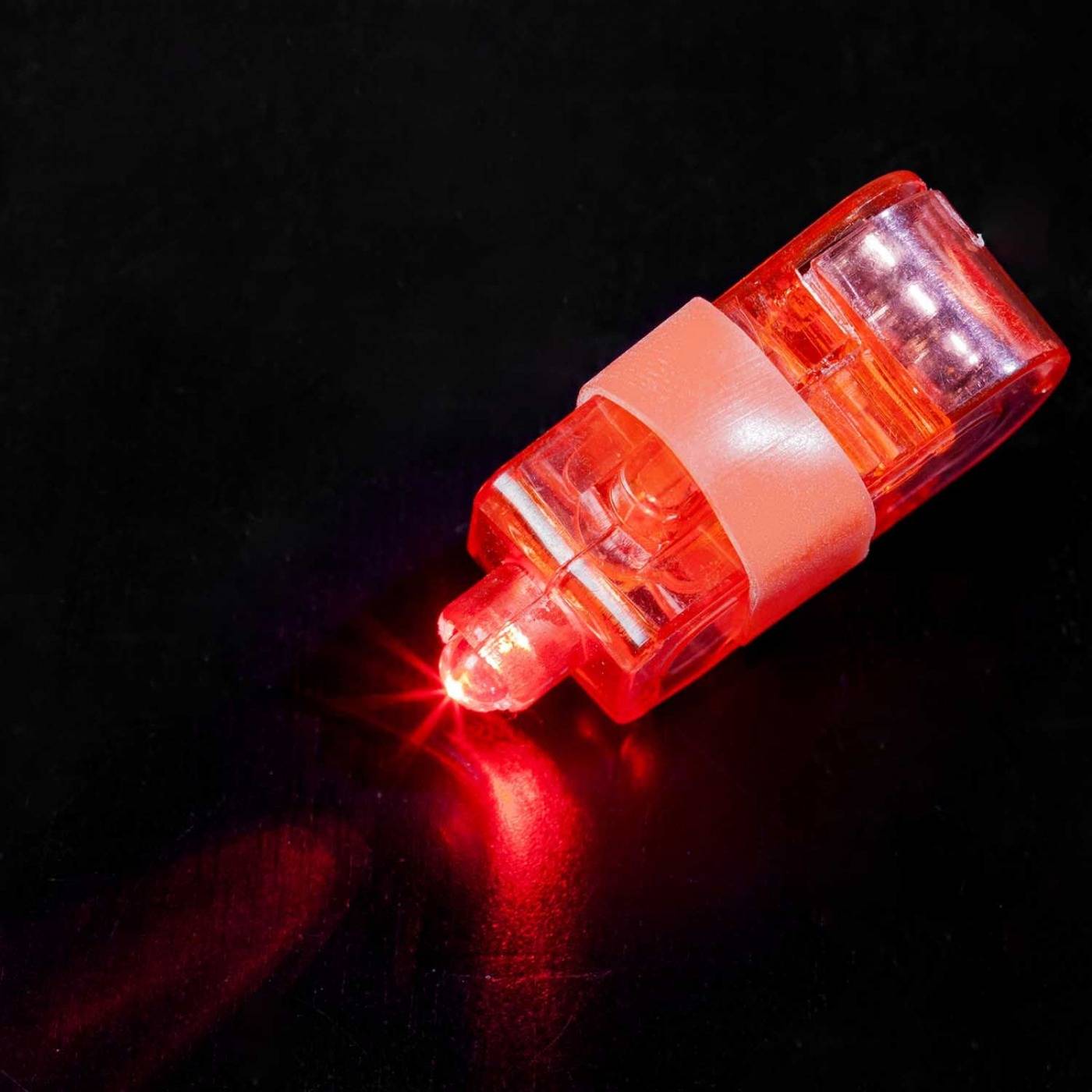 LED Ringen rood vingerlichtjes (1)