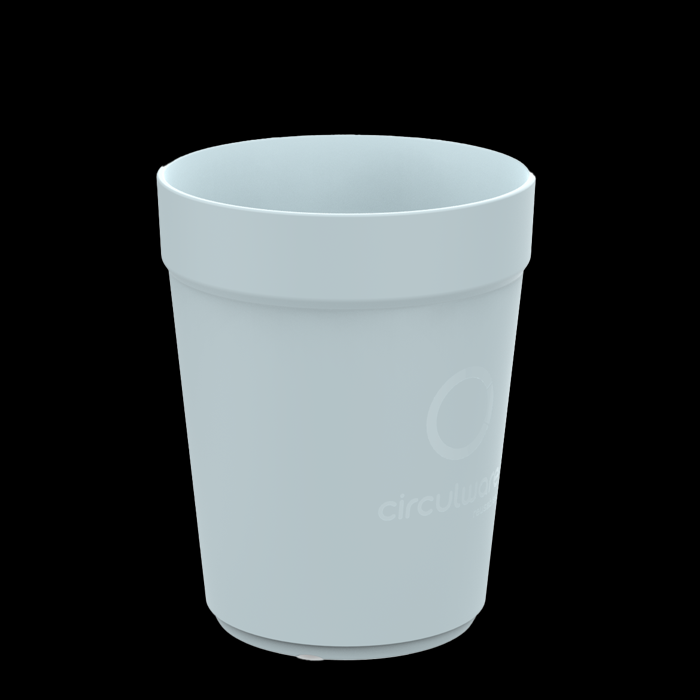 recyclebare koffiebeker 30cl lichtblauw