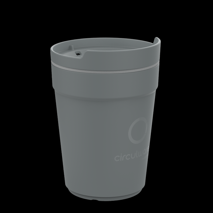 circulware koffiebeker 30cl donkergrijs