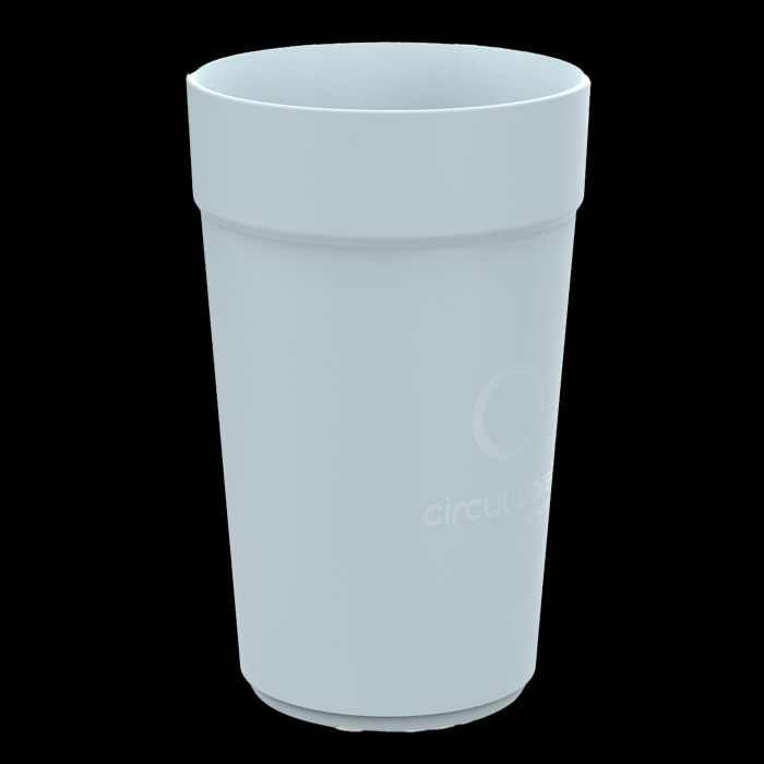 recyclebare koffiebeker 40cl circulware blauw