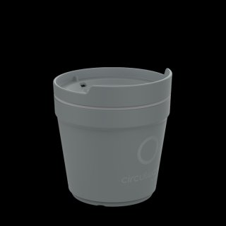 20cl koffiebeker donkergrijs recyclebaar