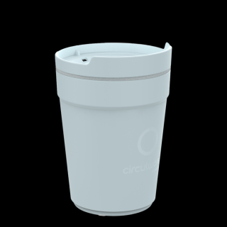 lichtblauwe recyclebare koffiebeker 30cl