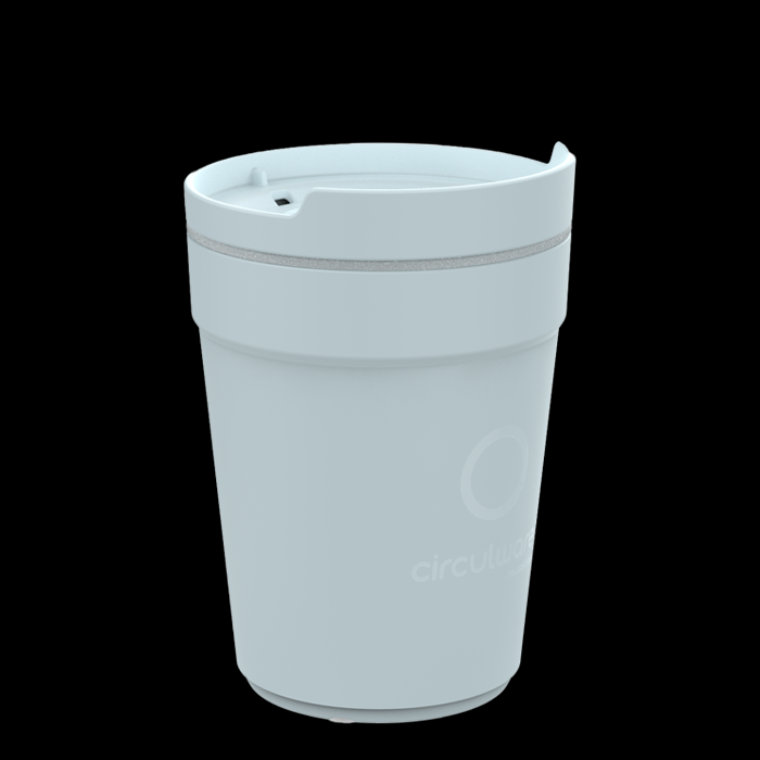 lichtblauwe recyclebare koffiebeker 30cl