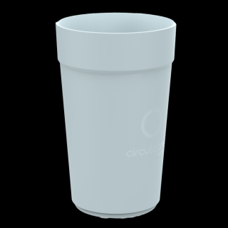 recyclebare koffiebeker 40cl circulware blauw