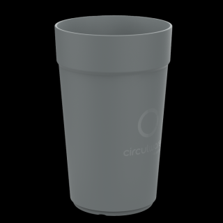 circulware recyclebare koffiebeker 40cl grijs
