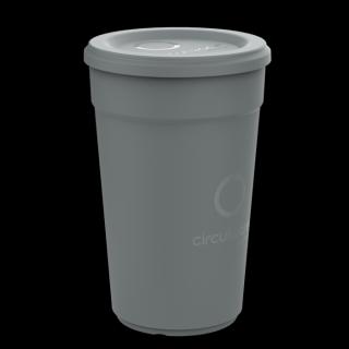 koffiebeker recyclebare circulware 40cl grijs