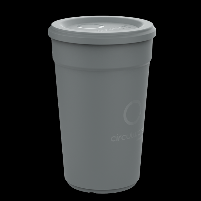 koffiebeker recyclebare circulware 40cl grijs