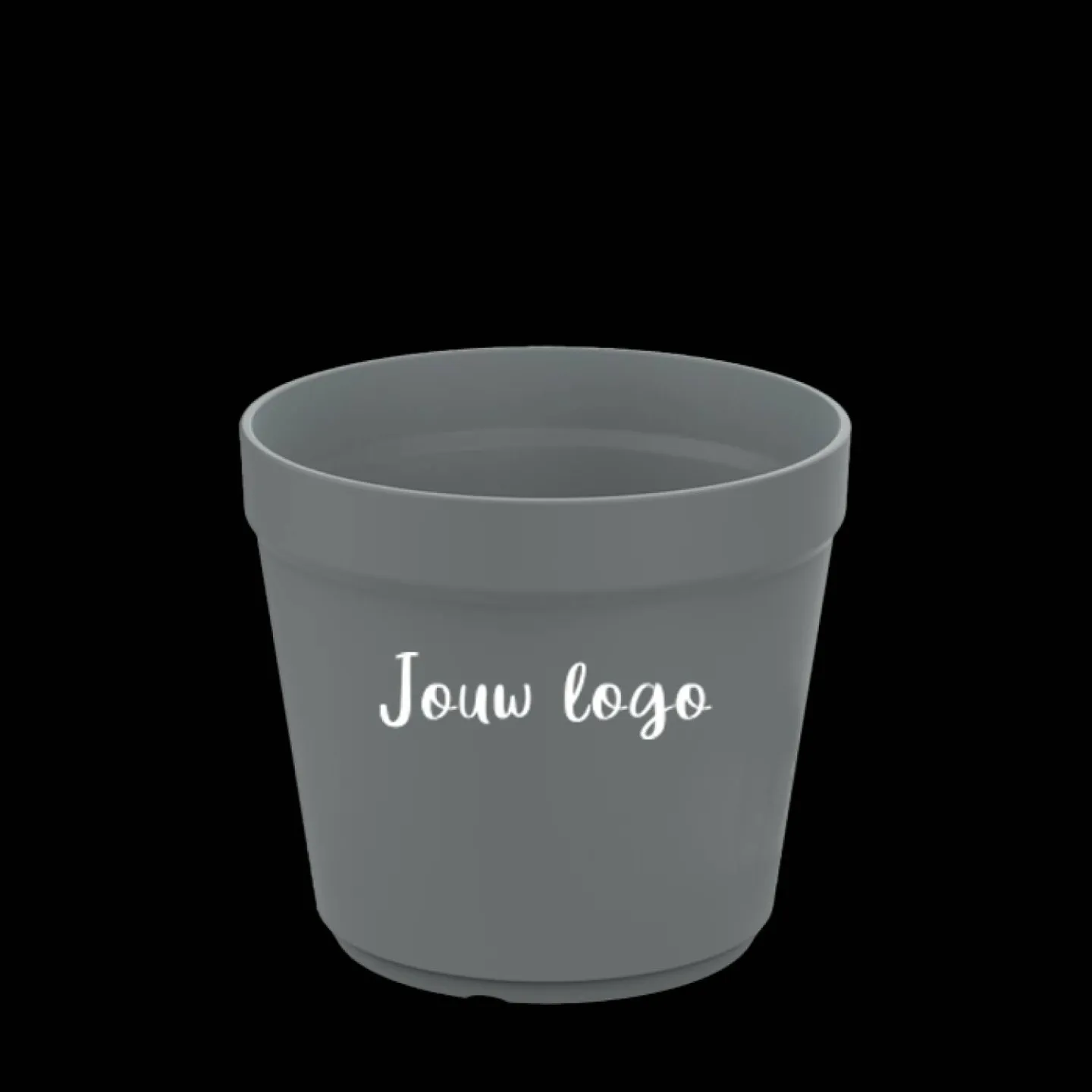 bedrukken circulware 20cl donkergrijs.