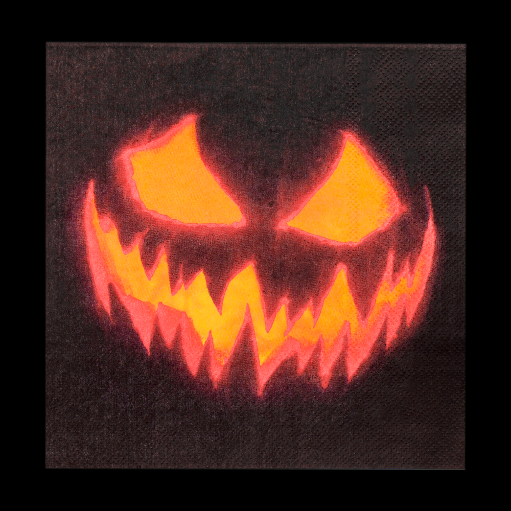 Halloween servetten pompoen 33cm