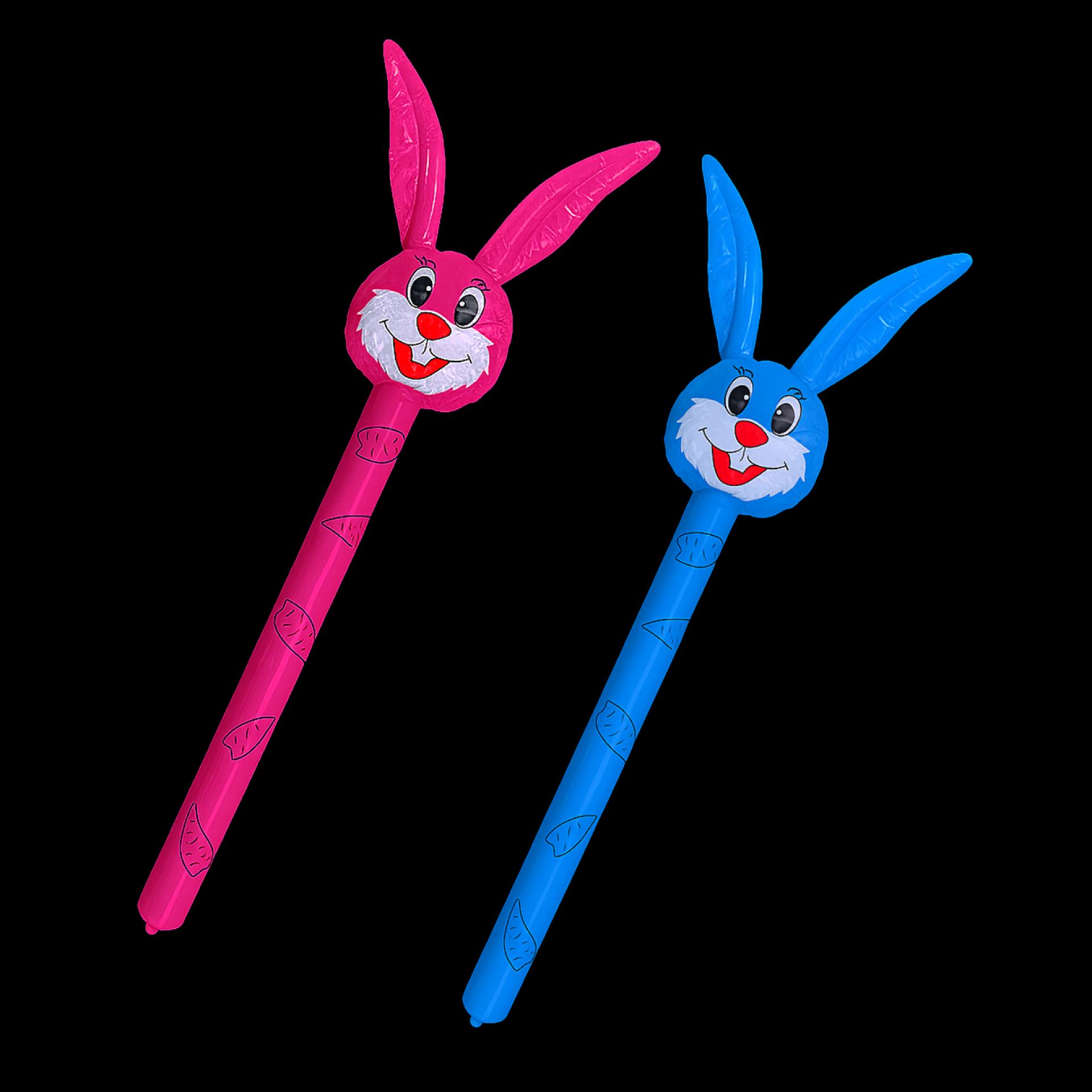 Opblaasbare dierenstick konijn voorbeeld