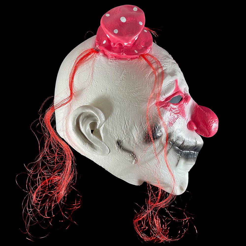 Halloween masker horror clown wit/rood