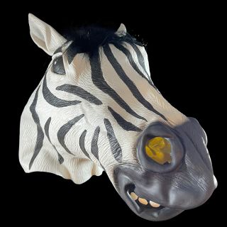 Halloween masker zebra latex kopen