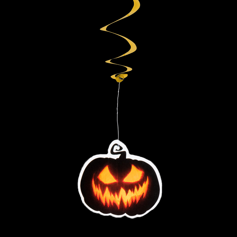 Halloween decoratie swirl pompoen set - 85cm
