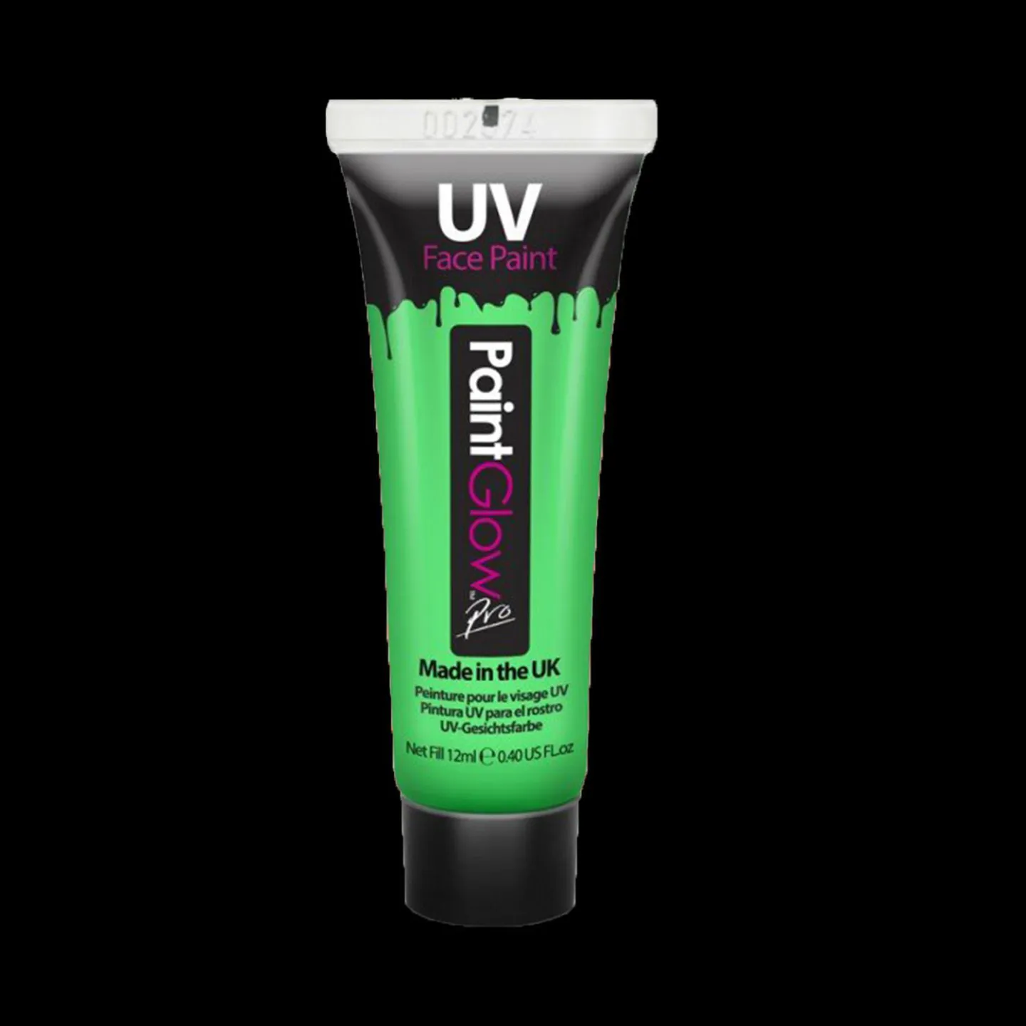 Blacklight face&body verf 12ml neon groen.