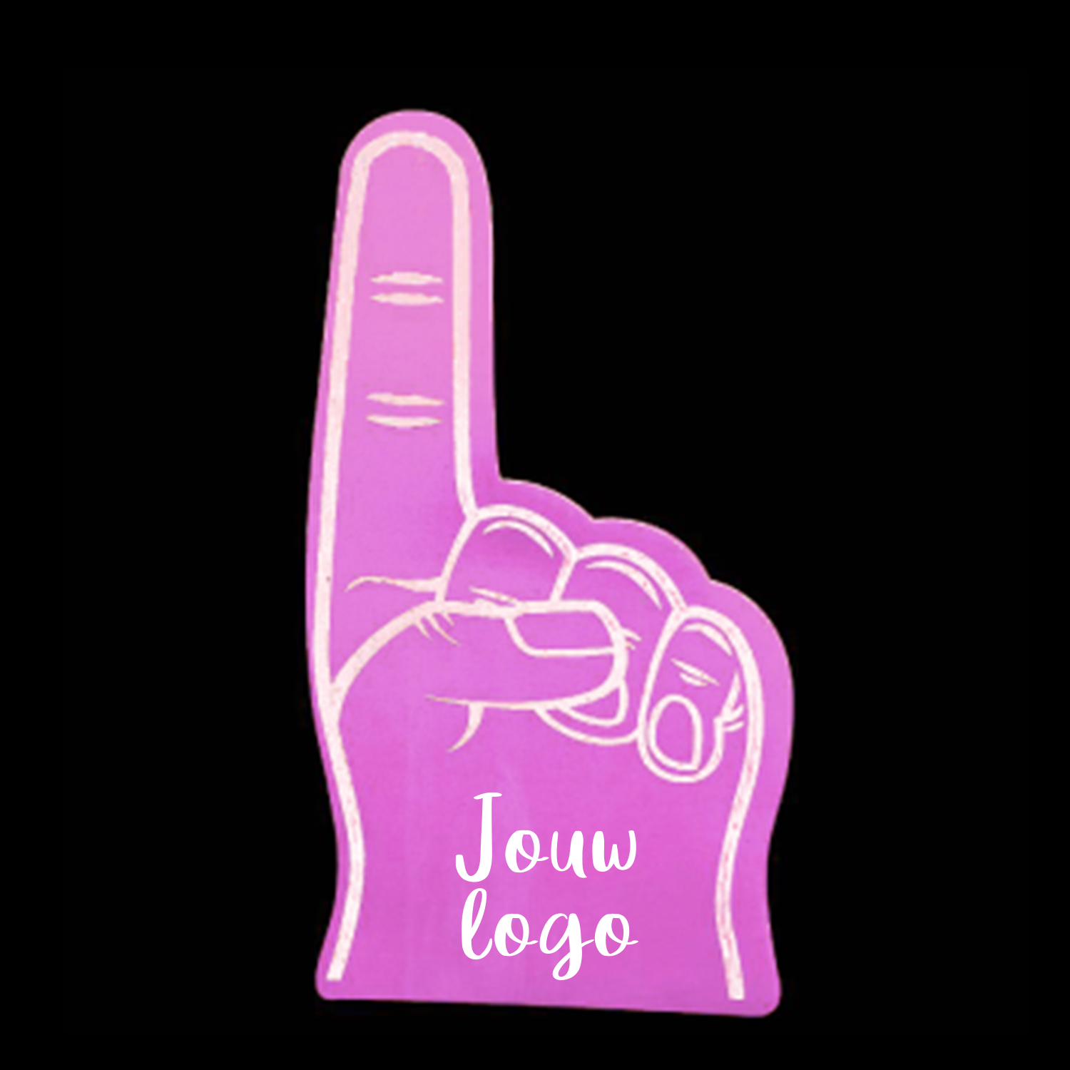 Foam handen bedrukken Wijsvinger roze kopen