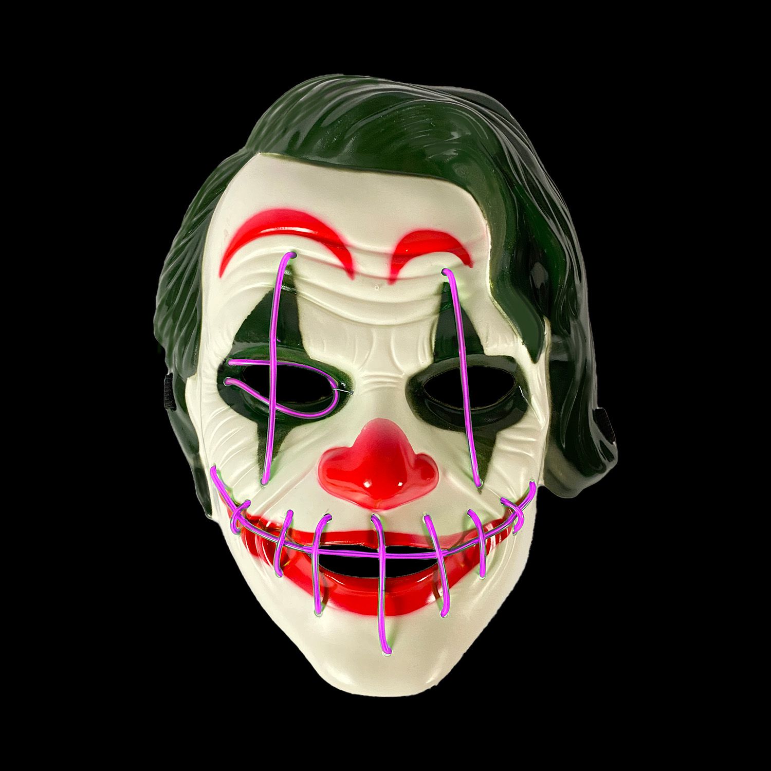 Halloween masker - The joker - LED paars kopen