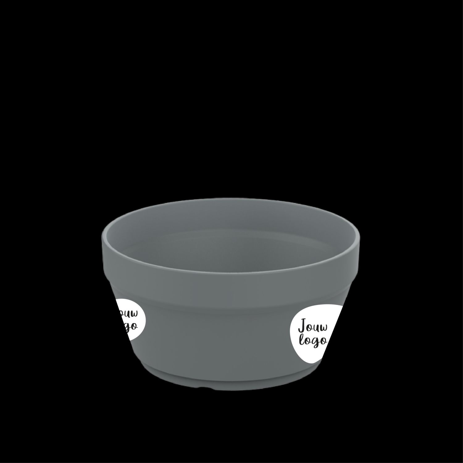 Koffiebekers bedrukken IML donkergrijs