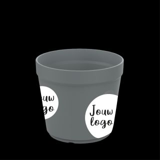 Koffiebekers bedrukken IML 20cl donkergrijs
