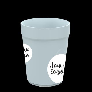 Koffiebekers bedrukken IML 30cl lichtblauw