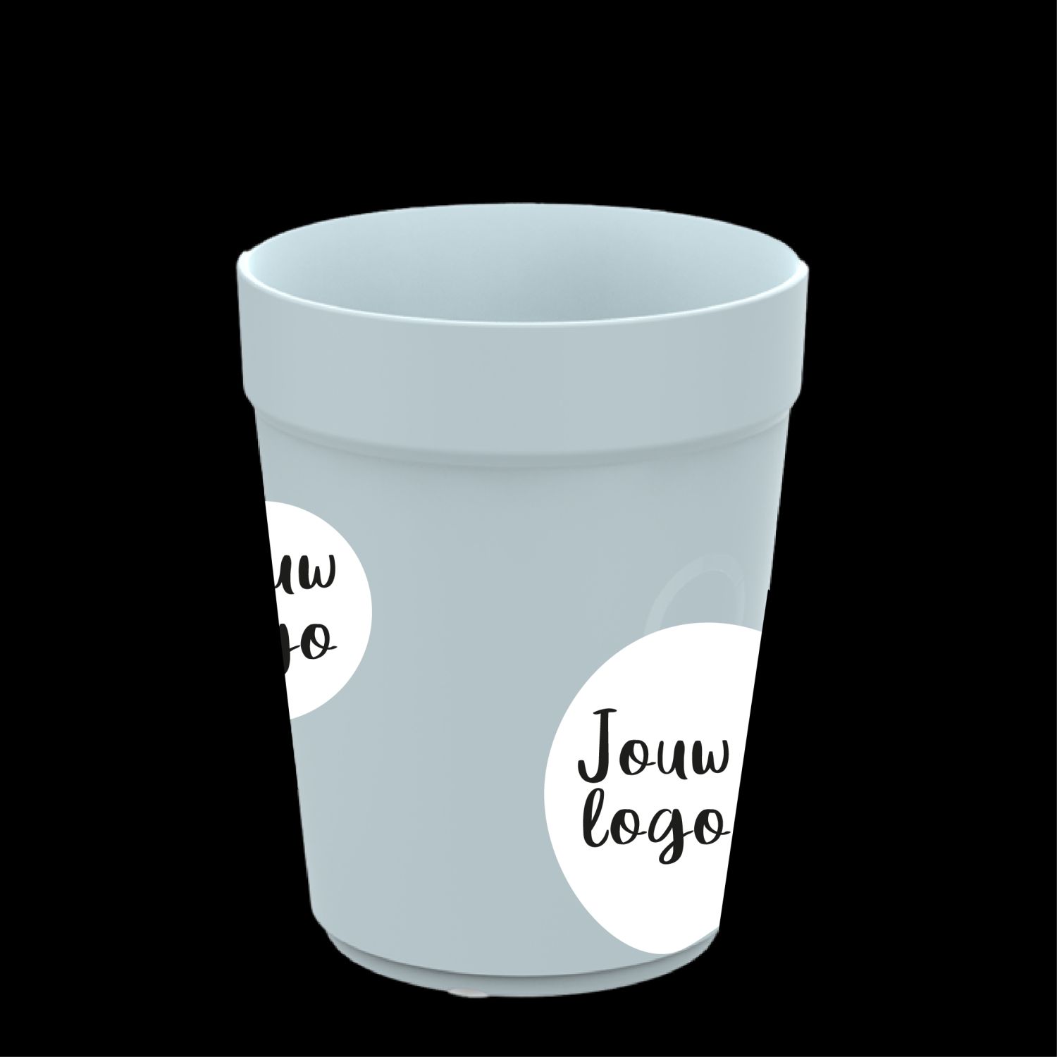 Koffiebekers bedrukken IML 30cl lichtblauw